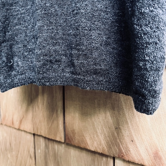 Minnie Rose Tank Top Tunic Size S Linen Dark Gray Melange Knit Casual Soft - Picture 8 of 11